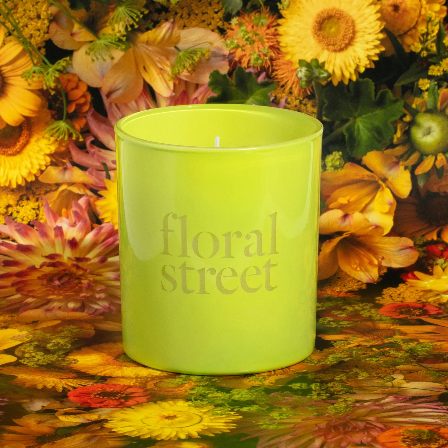 Floral Street Spring Bouquet duftlys 200 g grøn frisk