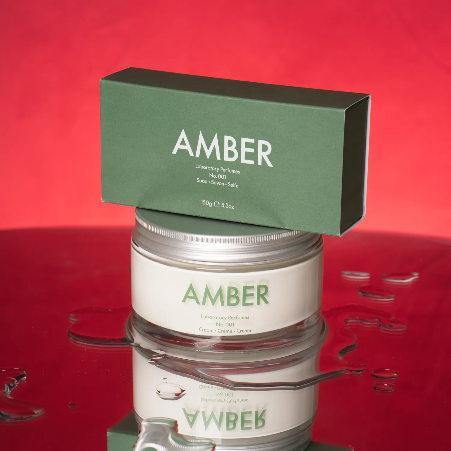 Laboratory Perfumes Amber hudplejesæt creme sæbe