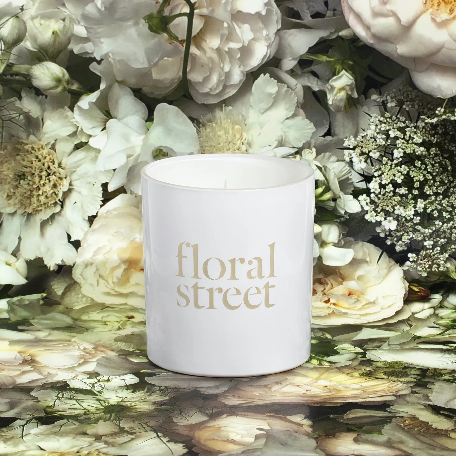 Floral Street White Rose duftlys 200 g floral