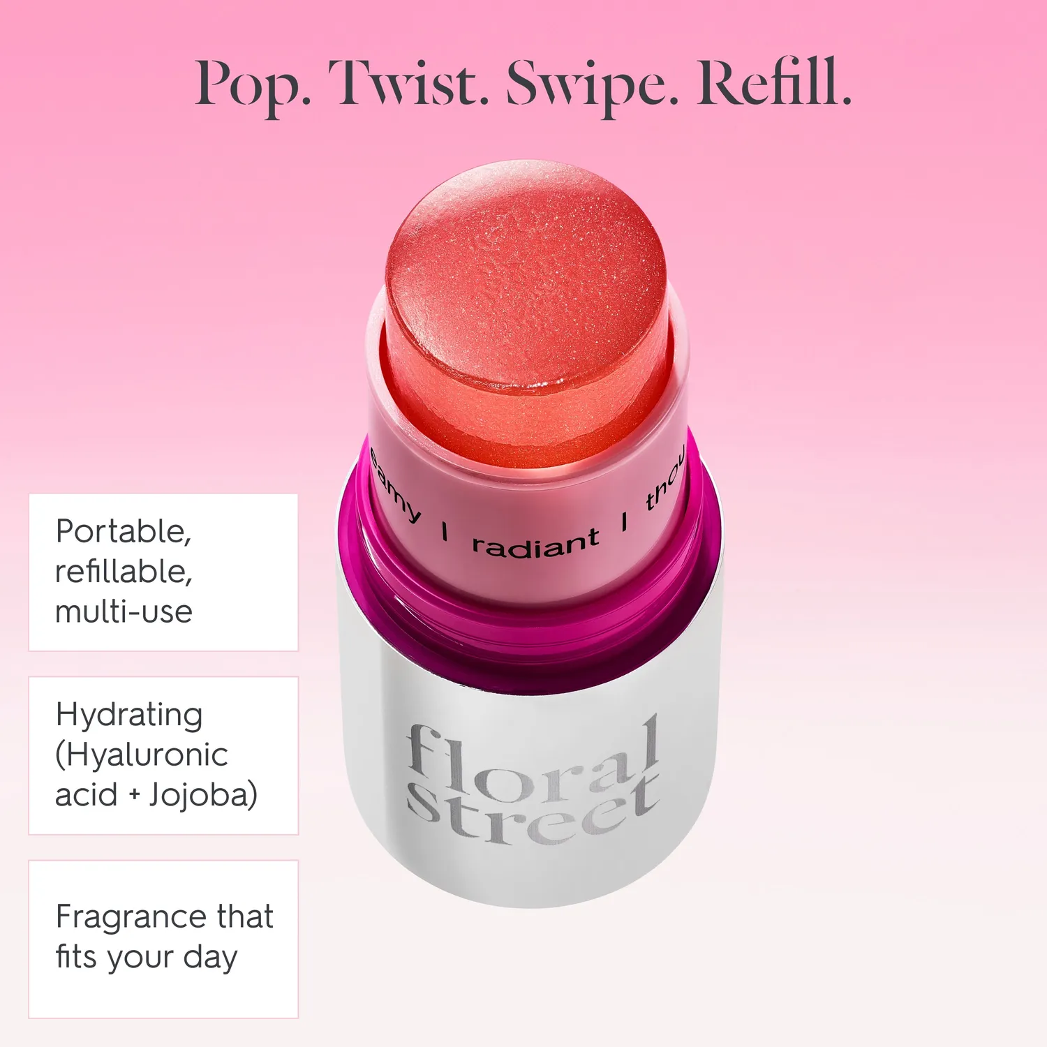 Floral Street Wonderland Peony solid parfume stick pæon