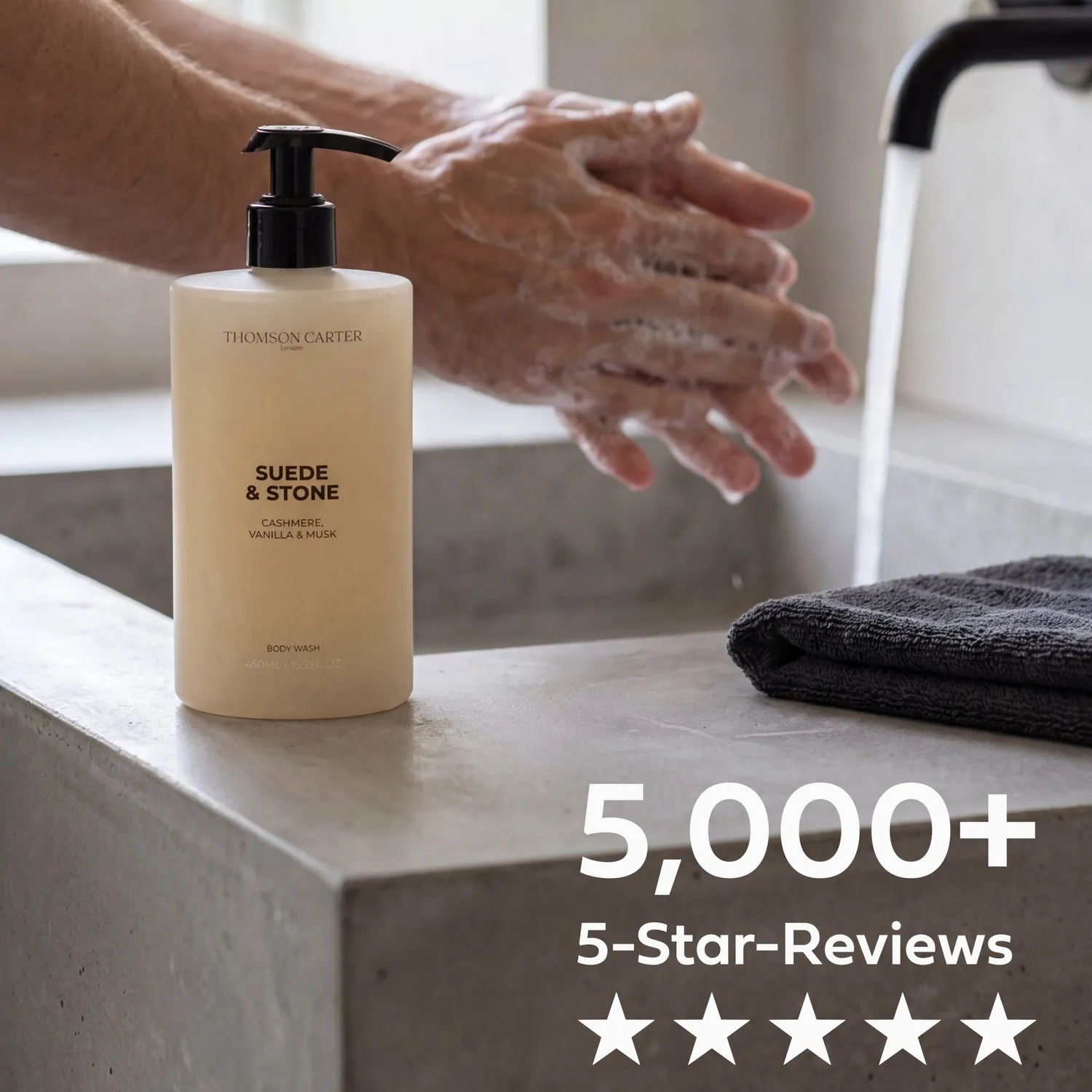Rouge Avenue Suede Stone body wash 450ml vanilje musk