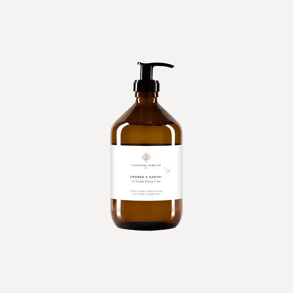 Essential Parfums Orange X Santal flydende sæbe 500 ml sensitiv hud