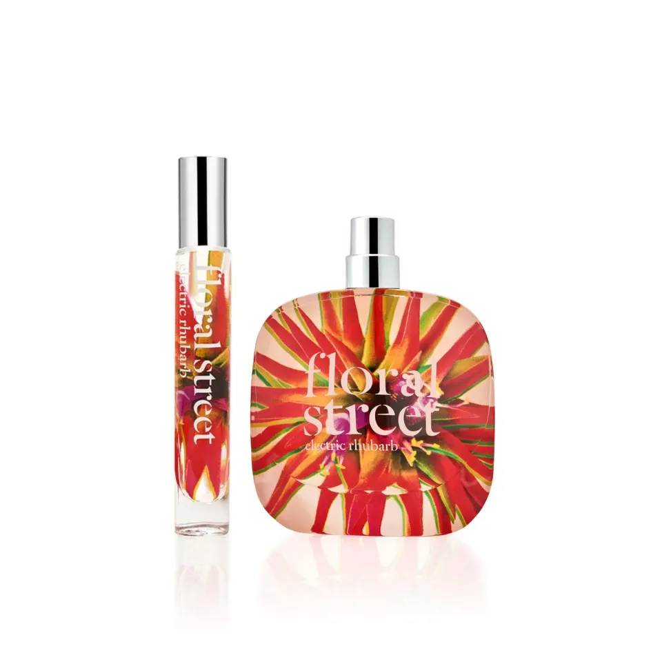 Floral Street Electric Rhubarb eau de parfum bundle 50ml+10ml