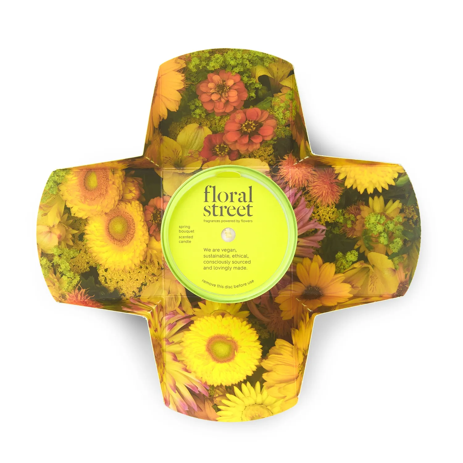 Floral Street Spring Bouquet duftlys 200 g grøn frisk