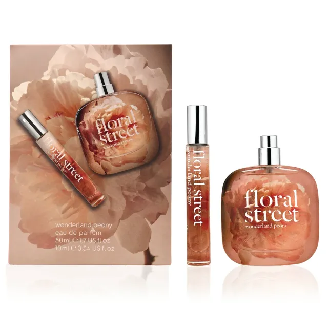 Floral Street Wonderland Peony eau de parfum sæt 50+10ml blomstret