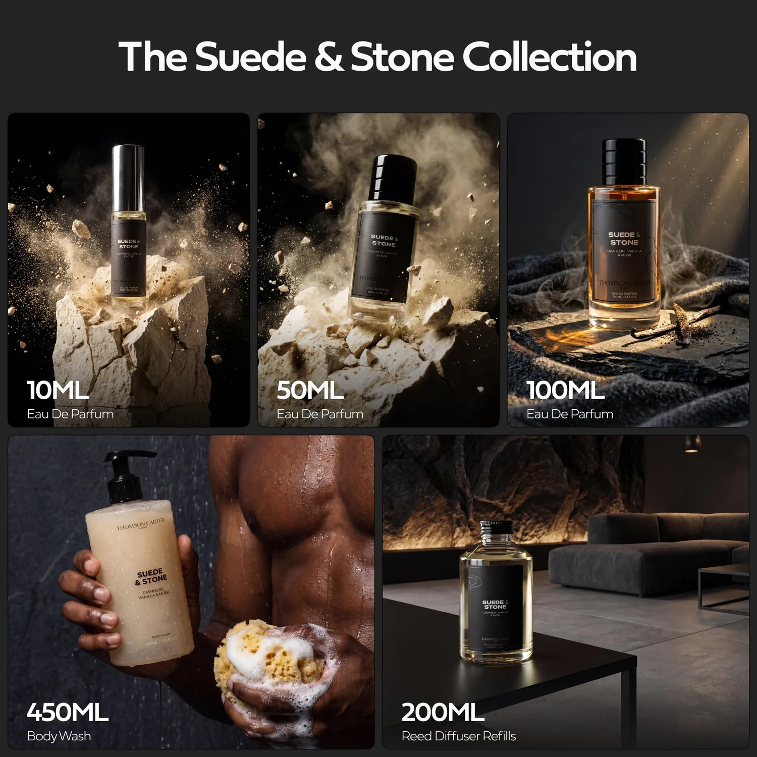 Rouge Avenue Suede Stone body wash 450ml vanilje musk