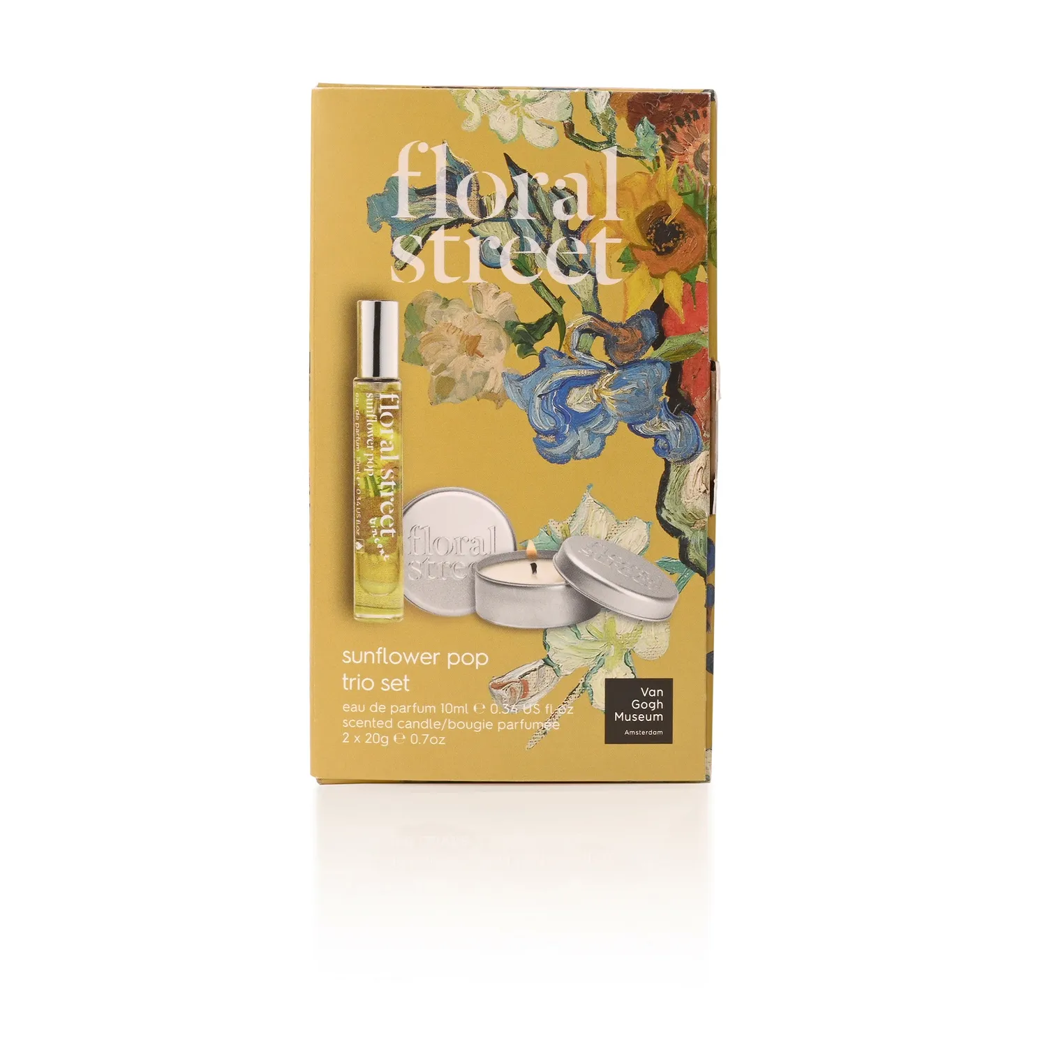 Floral Street Sunflower Pop sæt EDP 10ml + 2 duftlys citrus