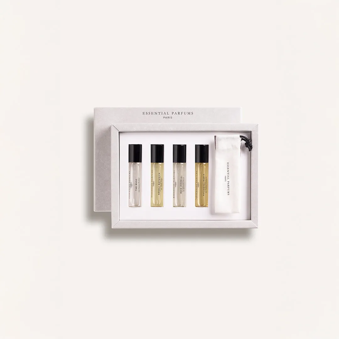 Essential Parfums Coffret Voyage parfumesæt 4x10 ml opdagelse
