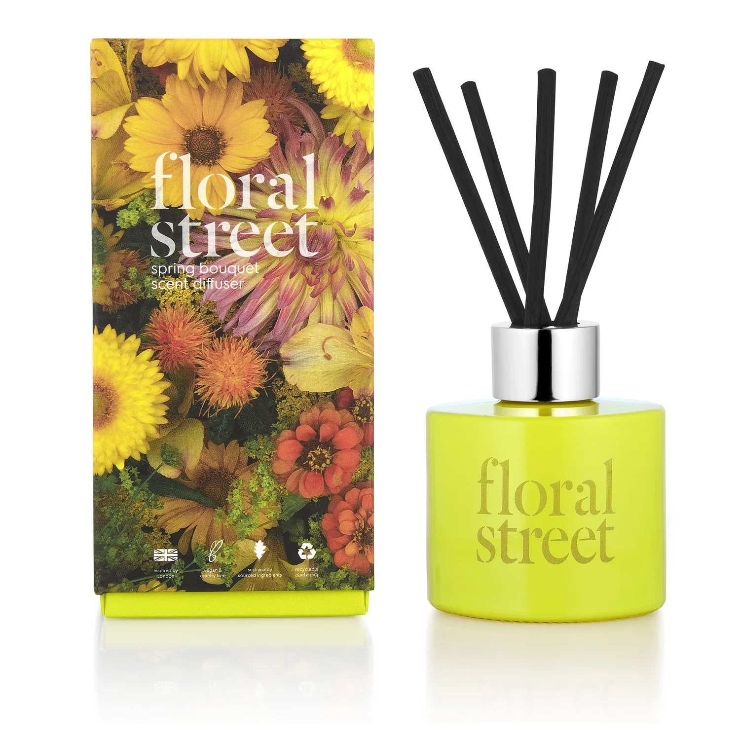 Floral Street Spring Bouquet diffuser 100 ml grøn frisk