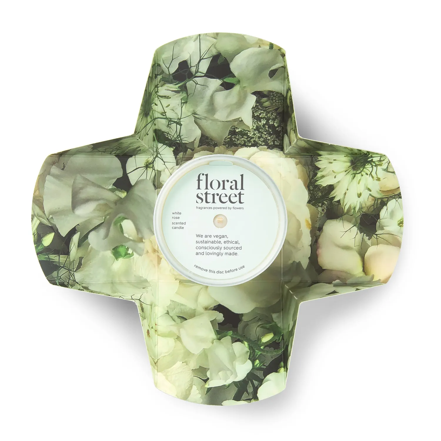 Floral Street White Rose duftlys 200 g floral