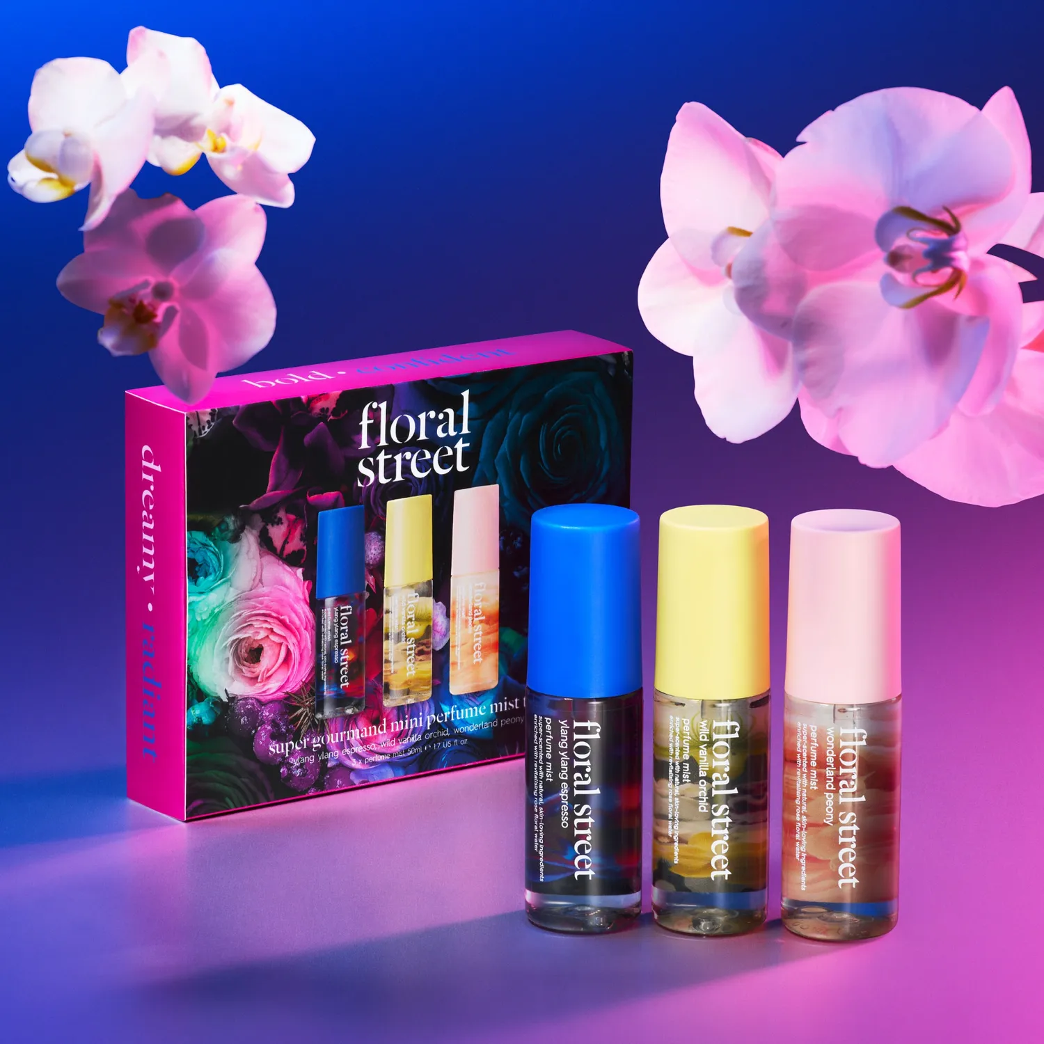 Floral Street Gourmand mini mist trio 3x50ml sød