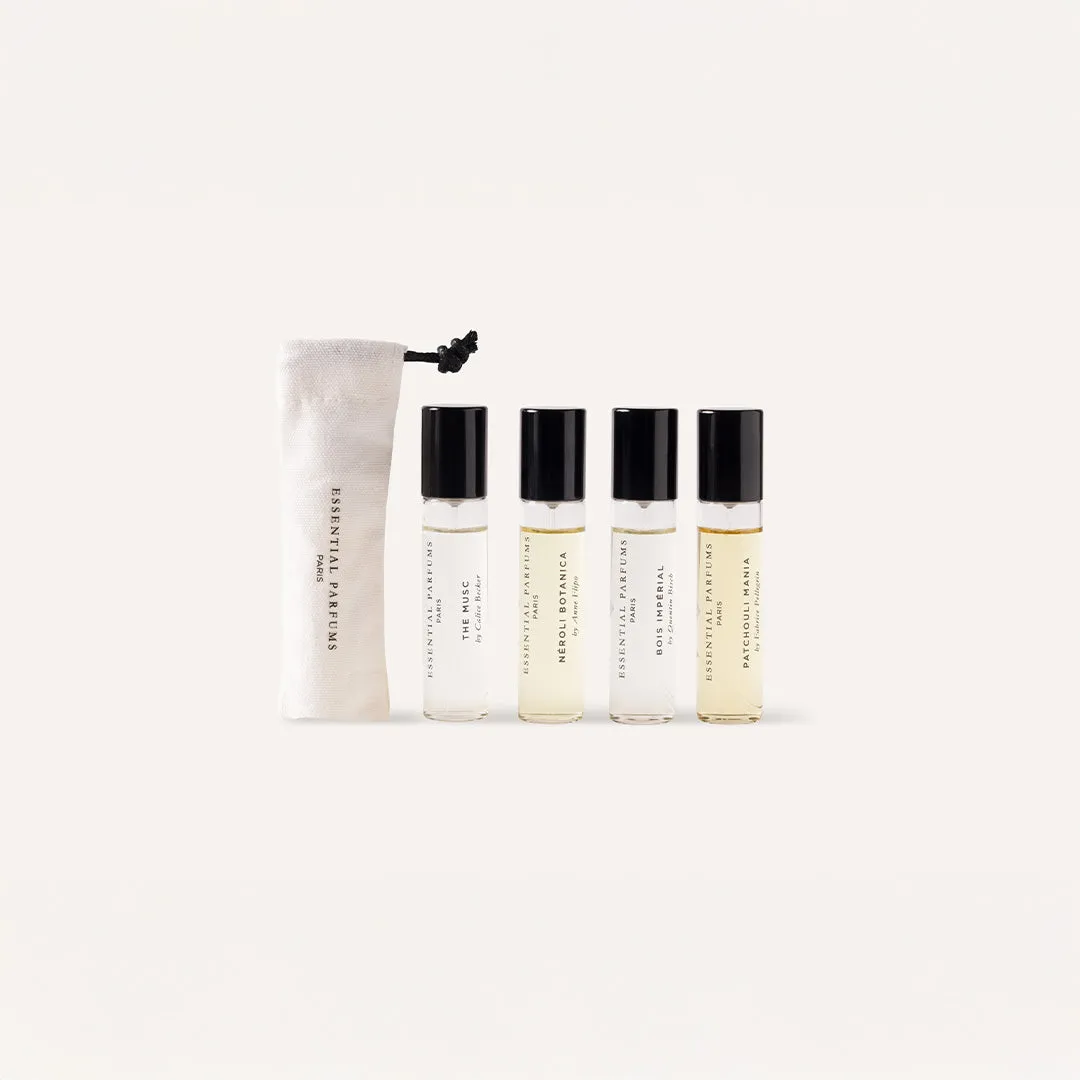 Essential Parfums Coffret Voyage parfumesæt 4x10 ml opdagelse