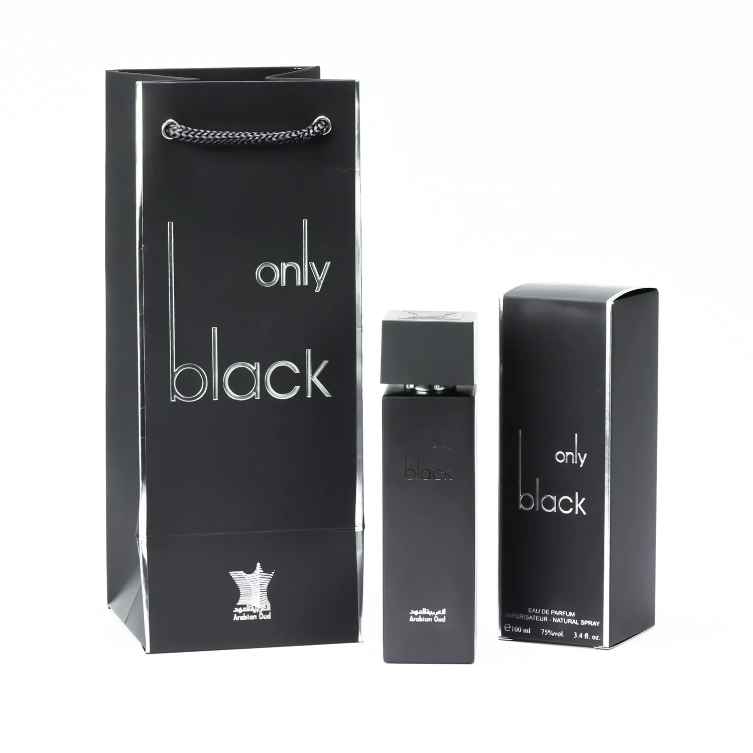 Arabian Oud Only Black eau de parfum 100 ml læder